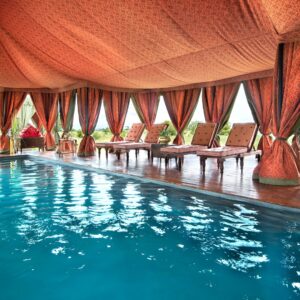 Exceptional Swimming Pool at Jacks Camp on a Botswana Luxury Safari